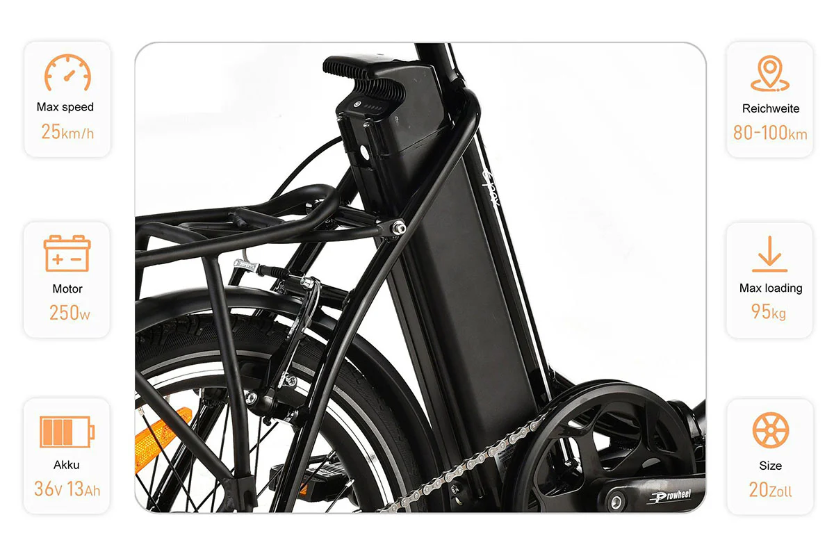 Vecocraft E-Klapprad EPAX,20''City E bike - Image 10